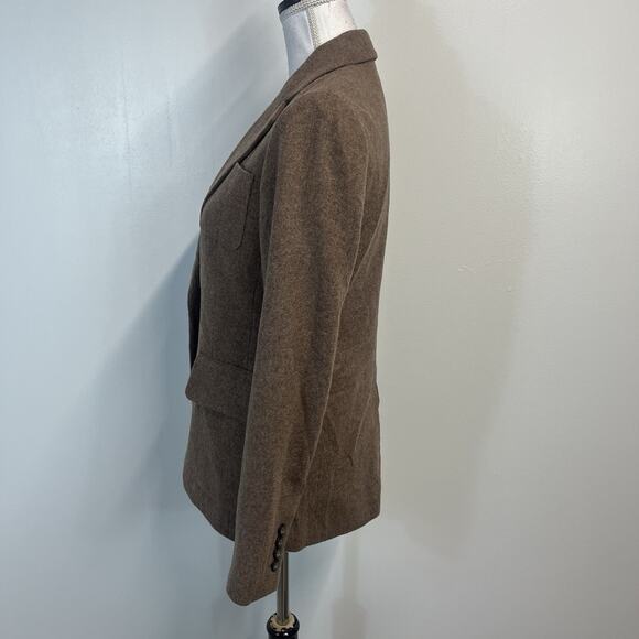 GAP Brown Wool Blazer Sz 6 Wool Jacket Professional Career Casual w/ Pockets - Picture 6 of 8